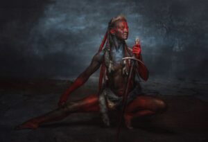 Kriegerin mit Schwert, Frank Schmidhofer